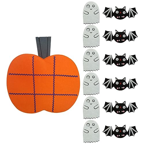 VILLCASE 1 Set Gioco Rompicapo Viaggio Tappetino Da Gioco Di Halloween Scacchi Da Gioco Da Tavolo Divertenti Tappetini Da Gioco Di Halloween Xo Scacchiera Bambino Provato Fantasma Puzzle