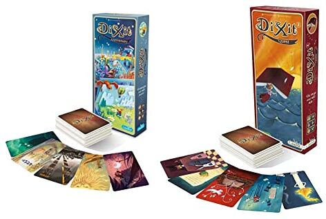 Asmodee Dixit Anniversary Gioco da Tavolo Edizione Italiana, Colore, 8014 & Dixit 2 Quest, Gioco da Tavolo Eedizione Italiana, Colore, DIX02IT