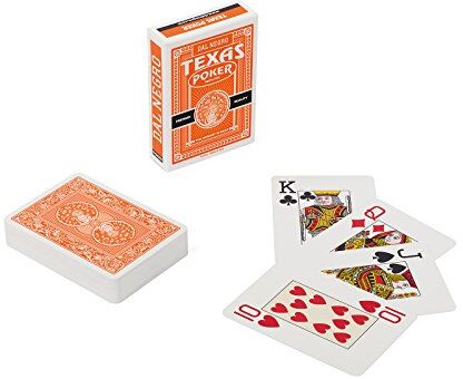 Dal Negro - Texas Poker Monkey Arancio, Carte da Gioco