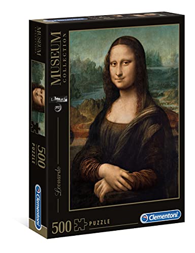 Clementoni - Leonardo da Vinci-Mona Lisa Museum Collection Puzzle, No Color, 500 pezzi, 30363