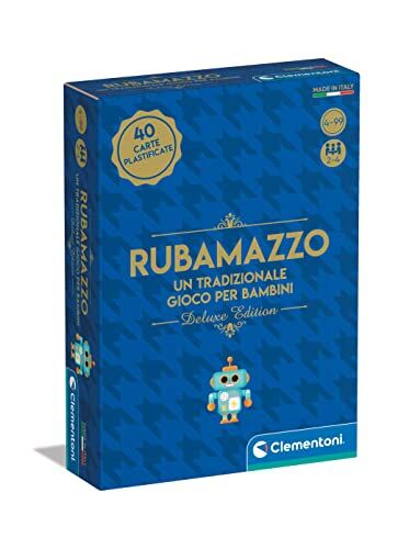 Clementoni - Rubamazzo Deluxe-Carte 4 Anni, Educativo (Versione in Italiano), Gioco da Tavolo Bambini, 2-4 Giocatori-Made in Italy, Multicolore,
