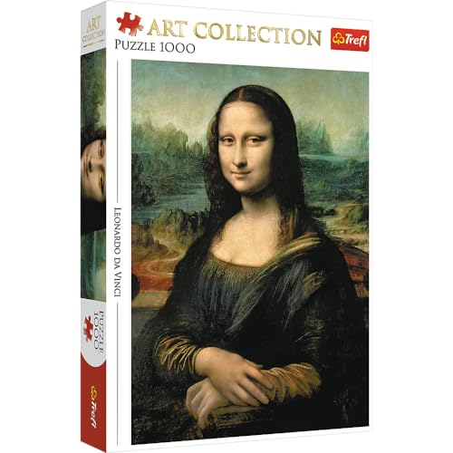 Trefl 1000 Elementi, collezione d'arte, qualità premium, per adulti e Bambini dai 12 anni Puzzle, Colore Gioconda-Leonardo da Vinci,