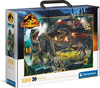 Clementoni - Jurassic World World-1000 Pezzi-Puzzle Adulti, Made in Italy, Multicolore,