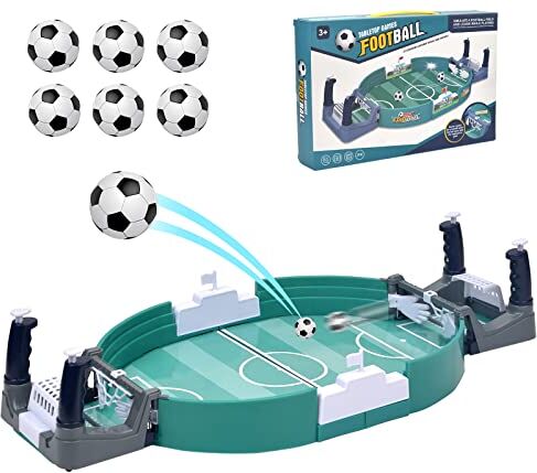 Vibbang Calcio Balilla da Tavolo Mini Gioco da Tavolo, Gioco da Tavolo Calcio, Mini Calcio Gioco da Calcio per Bambini Festa in Famiglia, Promuovere L'amicizia E Relazione Padre-Figlio