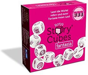 O'Connor, Rory Asmodee Rory's Story Cubes: Fantasia, Colore Fuxia Gioco di Dadi per Creare Storie, 1+ Giocatori, 6+ Anni, Edizione in Italiano