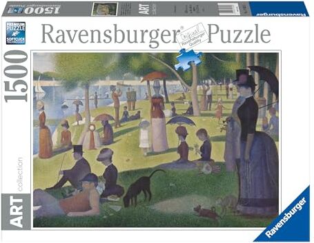 Ravensburger Puzzle Seurat: Una domenica pomeriggio sull'isola della Grande-Jatte, 1500 Pezzi, Idea regalo, per Lei o Lui, Puzzle Adulti