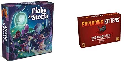 Asmodee Fiabe di Stoffa Gioco da Tavolo Collaborativo di Avventura, 2-4 Giocatori, 8+ Anni, Edizione in Italiano & Exploding Kittens Gioco di Carte, Party Game, 2-5 Giocatori, 7+ Anni