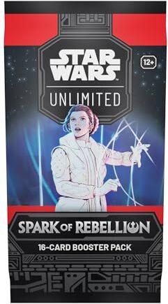 Fantasy Flight Games Asmodee Star Wars: Unlimited TCG Scintilla di Ribellione, BOOSTER PACK, Gioco di Carte Collezionabili per Bambini e Adulti, 12+ Anni, 2+ Giocatori, 20+ min., , Ediz. in Inglese