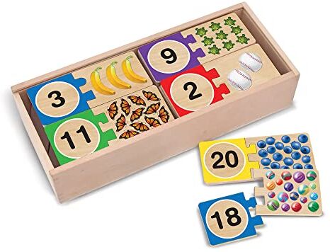 Melissa & Doug I Puzzle Numerici da 1 A 20 con Autocorrezione