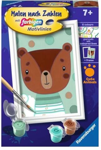 Ravensburger Malen nach Zahlen  – Orso Morbido – Bambini dai 7 Anni