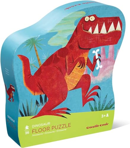 Crocodile Creek Bertoy 38 Puzzle a forma di dinosauro, 36 pezzi