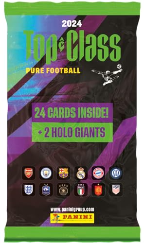 Panini TOP CLASS FIFA 2024 TRADING CARDS Fat pack 24 2 carte holo giganti,