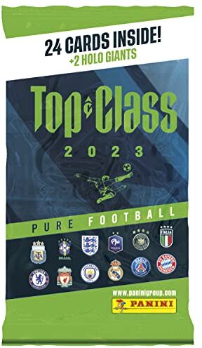 Panini TOP CLASS 2023 TRADING CARDS Fat Pack 24 2 carte olografiche,