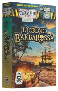 Cranio Creations Escape Room Il Gioco Espansione L'Oro Di Barbarossa, Una Nuova Avventura Per Il Famoso Gioco Con Il Chrono Decoder, Espansione, Edizione in Lingua Italiana