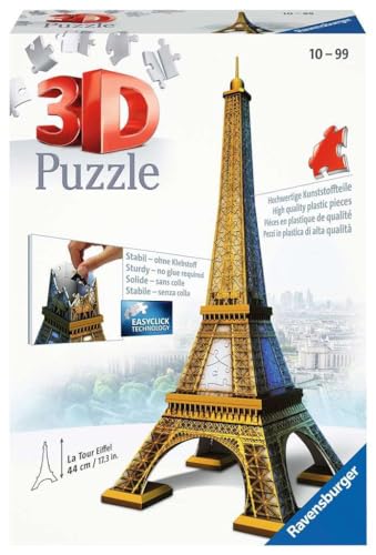 Ravensburger 3D Puzzle Tour Eiffel, Parigi, 216 Pezzi, 8+ Anni