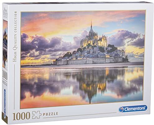 Clementoni -Le Magnifique Mont Saint-Michel Puzzle, 1000 Pezzi, Multicolore, 39367