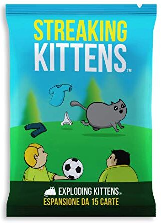 Asmodee : Streaking Kittens, Espansione Gioco di Carte Exploding Kittens, Edizione in Italiano