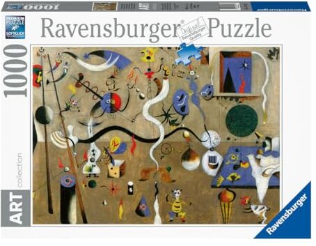 Ravensburger Puzzle Mirò Harlequin Carnival 70x50 cm Puzzle 1000 pezzi Puzzle adulti e Ragazzi facile da comporre Puzzle Quadri Famosi da Esporre Puzzle Arte Educativo