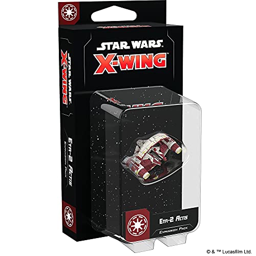 Atomic Fantasy Flight Games Star Wars X-Wing Second Edition: Galactic Republic: Eta-2 Actis Expansion Pack Miniature Game