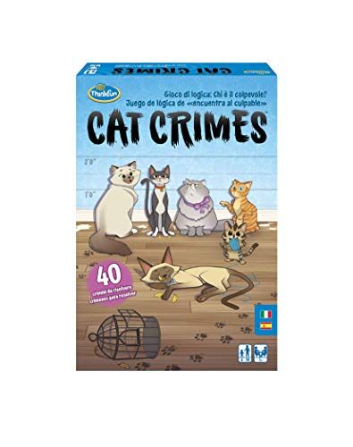 Ravensburger ThinkFun Cat Crimes, Gioco di Logica e Riflessione, Gioco da Tavola, Giochi per Bambini, Età Consigliata 8+