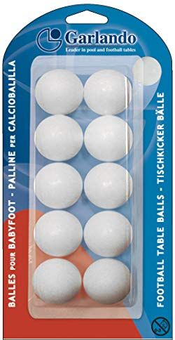 Garlando Palline da Calcio Standard Unisex, 33,1 mm, Colore: Bianco