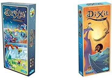 Asmodee Dixit 9 Anniversary, Espansione Gioco da Tavolo, Edizione in italiano, 8014 & Dixit 3 Journey, Espansione Gioco da Tavolo, Edizione in italiano, 8008