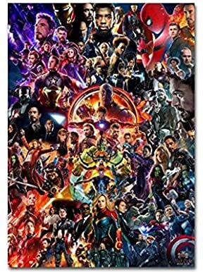 RUIYANMQ Marvel Movie Avengers Endgame Puzzle 1000 Pezzi Puzzle in legno Adulti Bambini Giocattolo Educativo Famiglia Gioco Tl61Zv