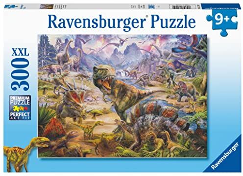 Ravensburger , Giganteschi Dinosauri, 300 Pezzi XXL, Puzzle per Bambini, Età Raccomandata 9+, Multicolore, One Size, 13295 9