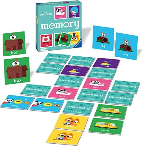 Ravensburger Memory® Lingokids, 64 Tessere, Gioco Da Tavolo, 3+ Anni, Esclusiva Amazon