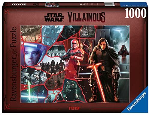 Ravensburger Puzzle Star Wars Villainous: Kylo Ren, Collezione Villainous, 1000 Pezzi, Idea regalo, per Lei o Lui, Puzzle Adulti