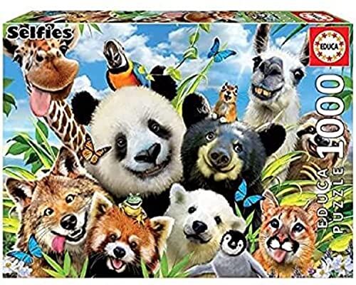 Educa Puzzle da 1000 pezzi per adulti   Llama Drama Selfie. Dimensioni: 68 x 48 cm. Consigliato a partire dai 14 anni ()