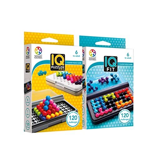 Ludilo Smart Games Iq Puzzler Pro + Iq Fit, Giochi Di Logica, Rompicapo Bambini E Rompicapo Adulti, Puzzle 6 Anni Bambina E Bambino, Giochi Bambina 6 Anni Femmina E Femmnino