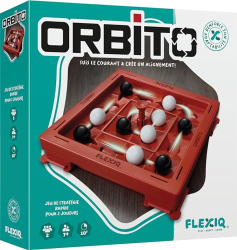 Asmodee FlexiQ Orbito Giochi da tavolo Giochi di strategia Giochi di riflessione Gioco familiare a partire dai 7 anni 2 giocatori Versione italiana