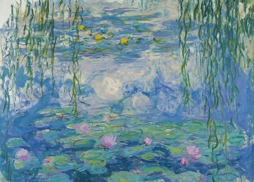 Ravensburger Puzzle Monet Waterlilies 70x50 cm Puzzle 1000 pezzi Puzzle adulti e Ragazzi facile da comporre Puzzle Quadri Famosi da Esporre Puzzle Arte Educativo