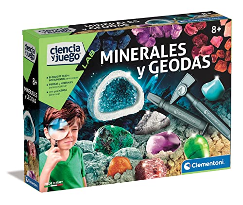Clementoni Minerali e Geode Gioco Educativo Scienza, Multicolore, Medio ()