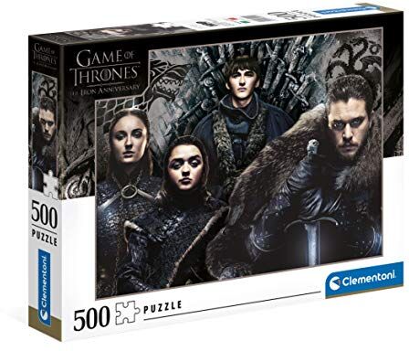 Clementoni Game of Thrones, Puzzle Adulti 500 Pezzi, Made in Italy, Multicolore, 540 gr,