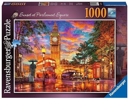 Ravensburger Puzzle Piazza del Parlamento, Londra, 1000 Pezzi, Idea regalo, per Lei o Lui, Puzzle Adulti