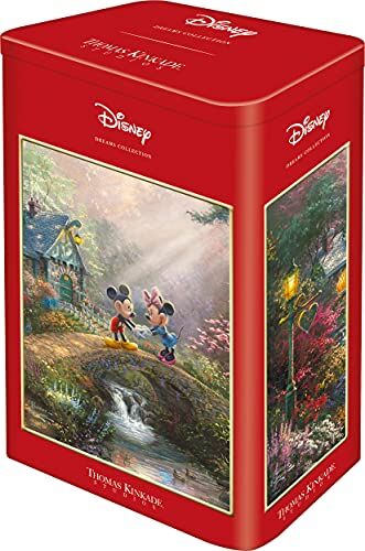 Schmidt Spiele Thomas Kinkade, Disney, Topolino e Minnie alle Hawaii, puzzle da 500 pezzi in una scatola nostalgica, colorato