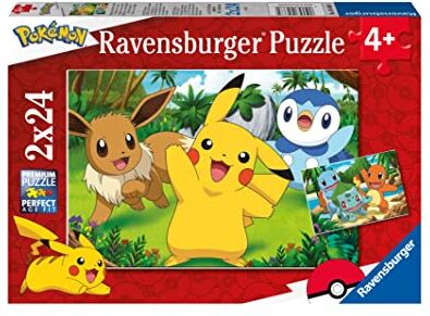 Ravensburger Puzzle Pokémon, Collezione 2x24, 2 Puzzle da 24 Pezzi, Età Raccomandata 4+ Anni