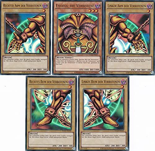 Konami Yu-gi-oh! Set Exodia Ultra Rare Tedesco 2a edizione