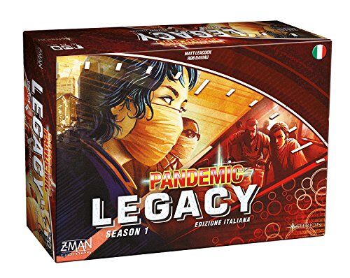 Asmodee Pandemic Legacy: Colore Rosso-Gioco da Tavolo, Edizione in Italiano ()