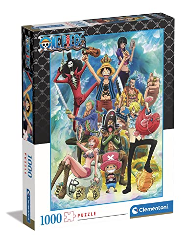 Clementoni - One Piece Piece-1000 Pezzi Adulti, Puzzle Anime, Made in Italy, Multicolore,
