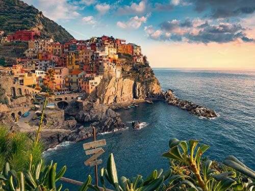 Ravensburger Puzzle Vista delle Cinque Terre, 1500 Pezzi,Idea regalo, per Lei o Lui, Puzzle Adulti