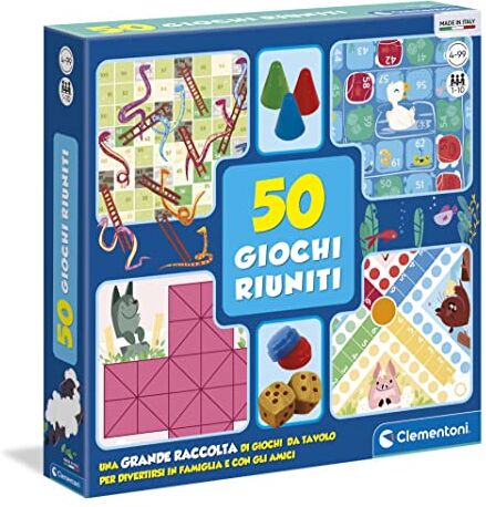 Clementoni 50 Giochi Riuniti Gioco Da Tavolo Colore Multicolore,