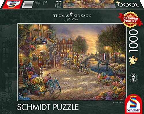 Kinkade, Thomas 59917 Thomas Kinkade, Amsterdam, puzzle da 1000 pezzi, Multicolore
