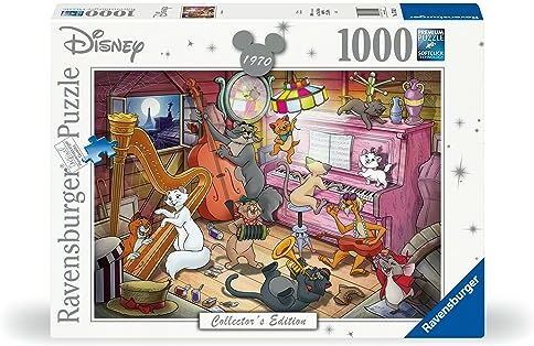 Ravensburger Puzzle Gli aristogatti, Disney, 1000 Pezzi, Idea regalo, per Lei o Lui, Puzzle Adulti