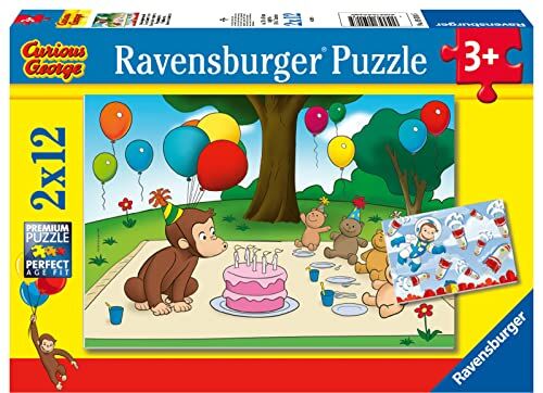 Ravensburger George Puzzle, 2 x 12 Pezzi,