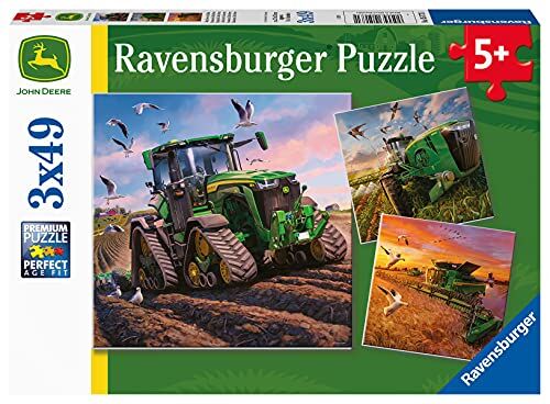 Ravensburger RAV Puzzle John Deere in Aktion 3x49   05173