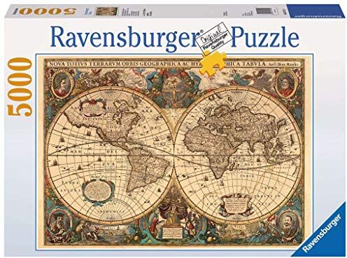 Ravensburger Puzzle Mappamondo storico, 5000 Pezzi, Puzzle Adulti