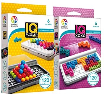 Ludilo Smart Games Iq Puzzler Pro + Iq XOXO, Giochi Di Logica, Rompicapo Bambini E Rompicapo Adulti, Puzzle 6 Anni Bambina E Bambino, Giochi Bambina 6 Anni Femmina E Femmnino